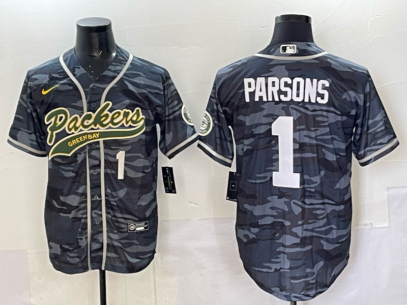 Men Green Bay Packers #1 Parsons camo Nike NFL 2025 jersey 02->green bay packers->NFL Jersey